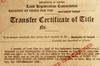 How to check the authenticity of a land title ?